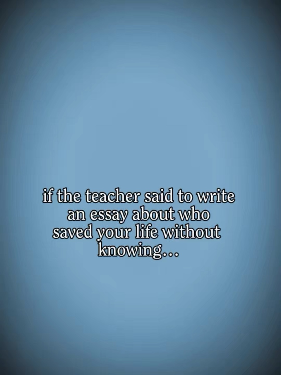 essay about who