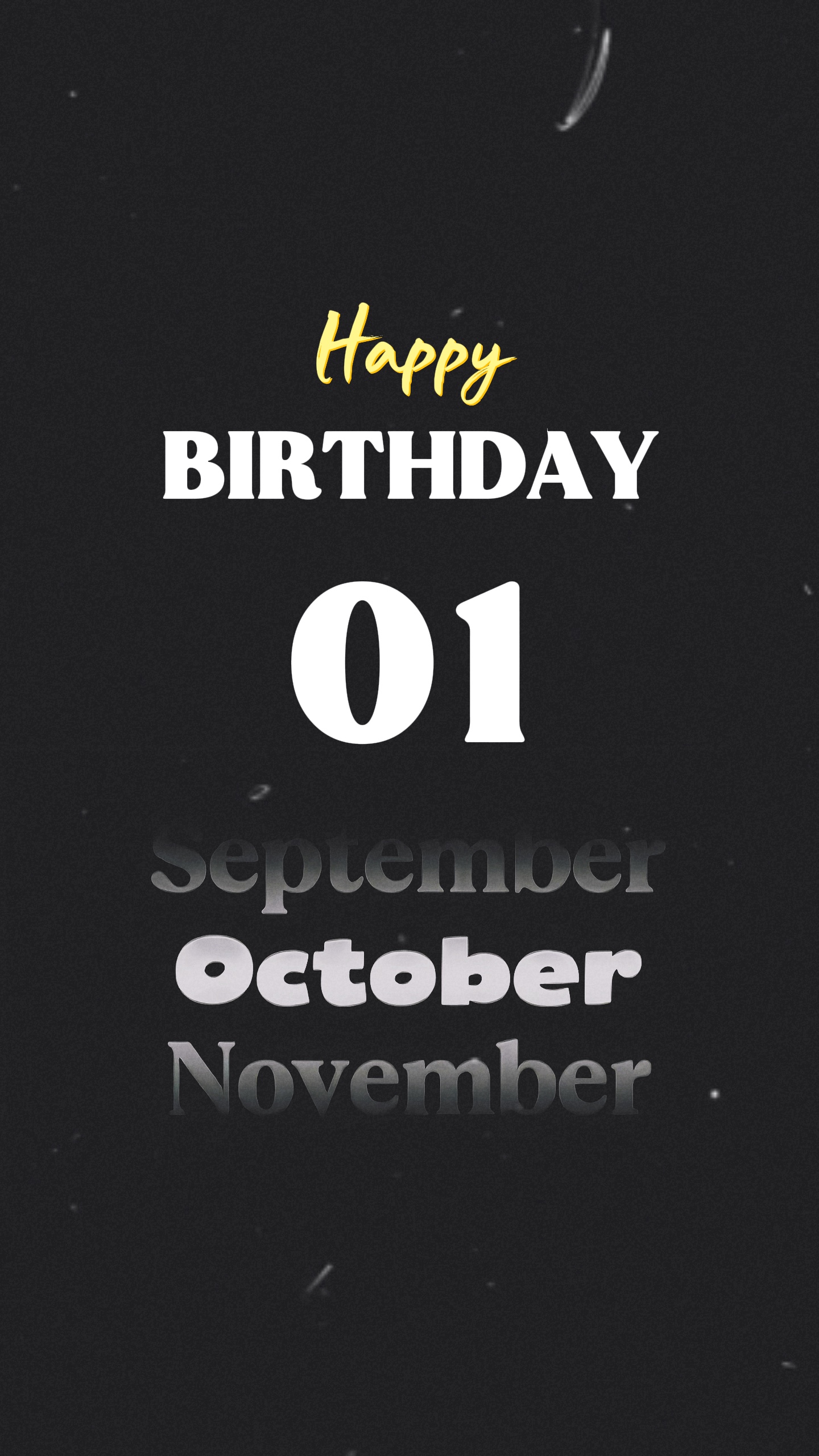 Anniversaire 01 octobre 