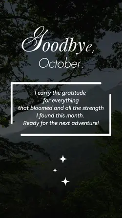 Goodbye October 