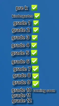 pre k- grade 10