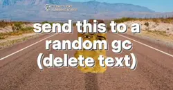 send this to a gc