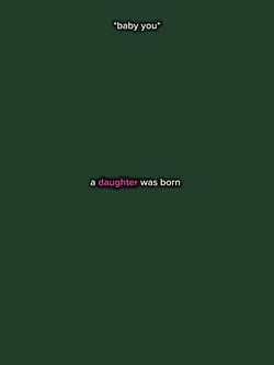 a daughter was born 