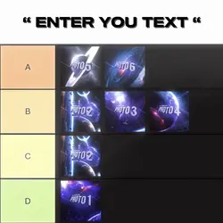 TIER LIST EDIT