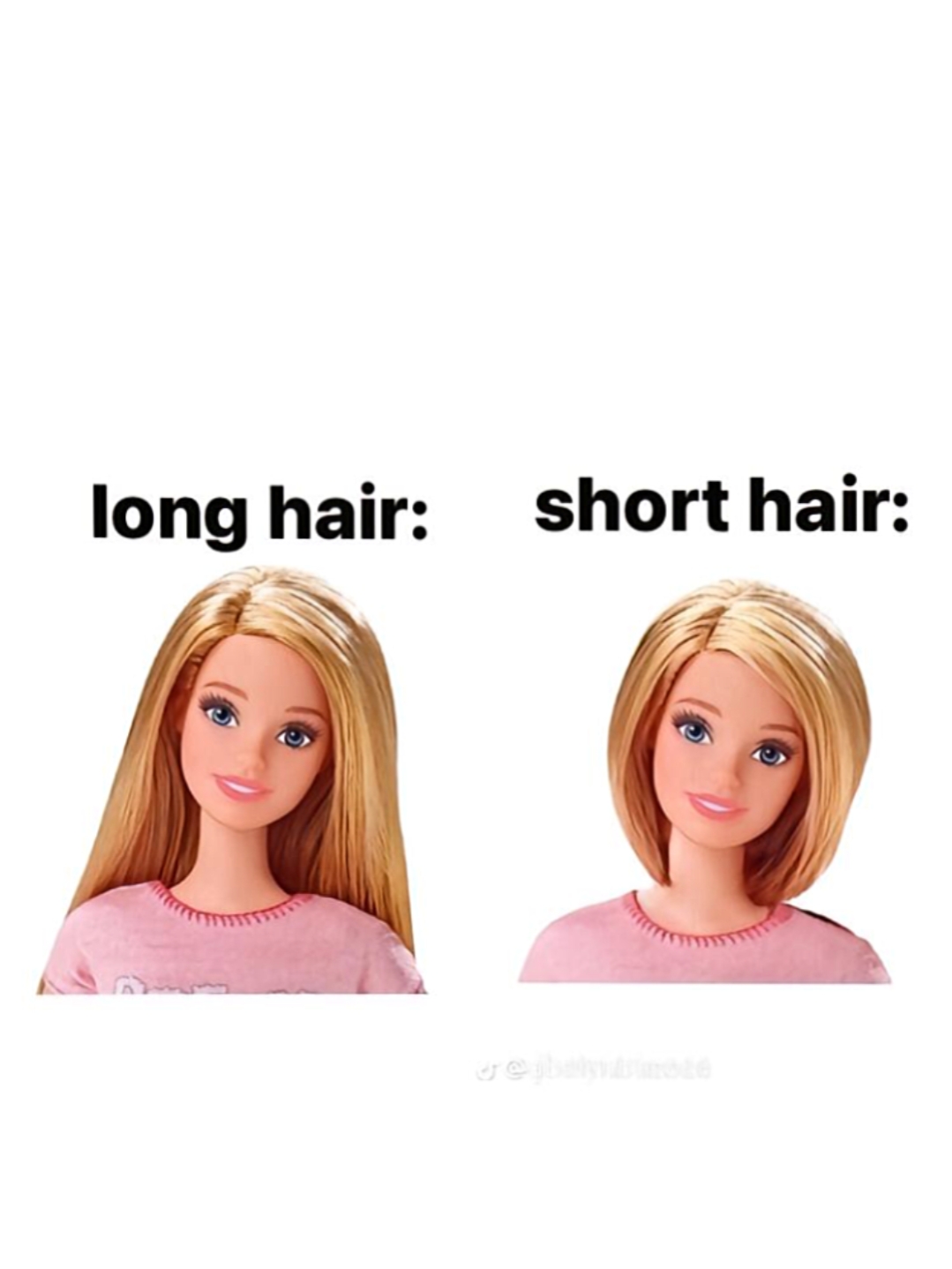 long and short hair