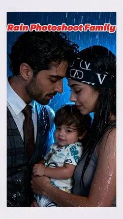 Rain photoshoot fami