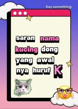saran nama kucing