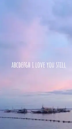 abcdefgh i love you