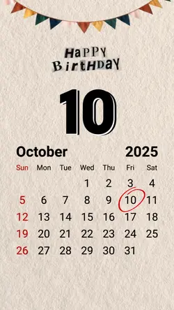 HBD 10 OCTOBER 2025
