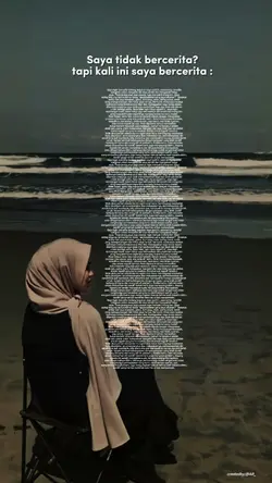 saya tidak bercerita
