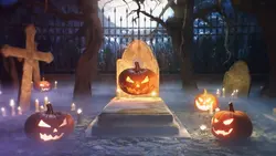 Halloween cemetery