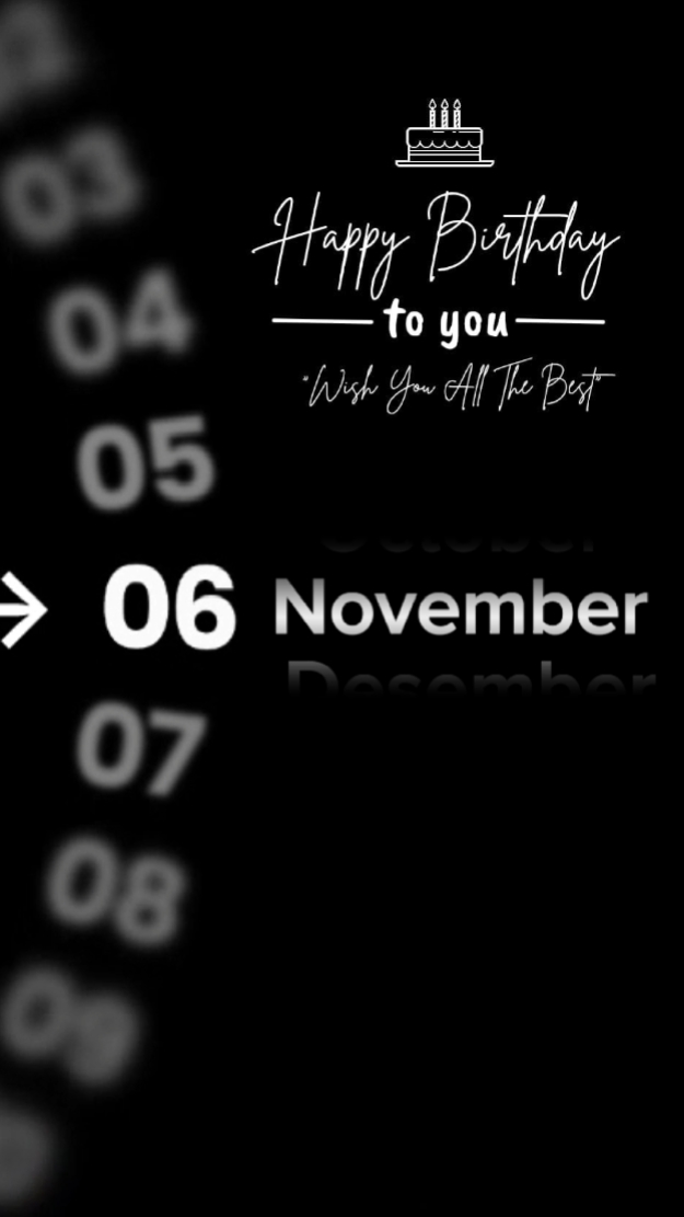 HBD 06 DE NOVIEMBRE 