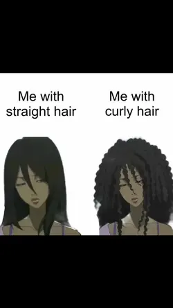 me with curly hair