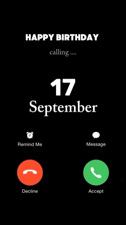 BIRTHDAY 17 SEPTEMBE