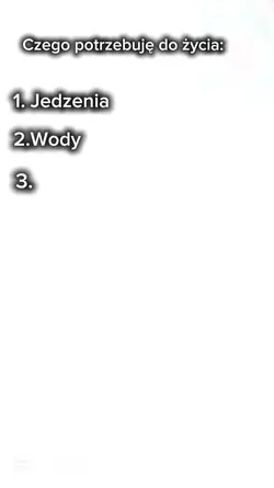 czego potrzebuję...