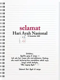 Untuk Ayah Disurga