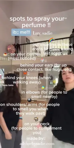 perfume tips!!!