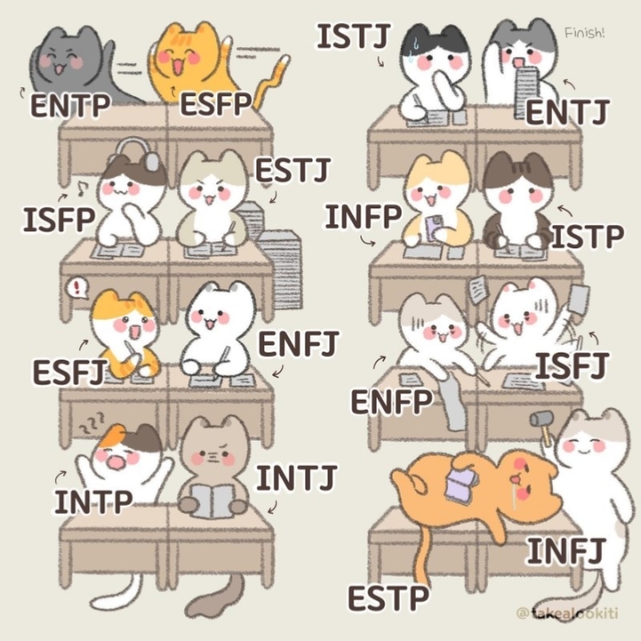 mbti 별 학교에서|16인 친구소개