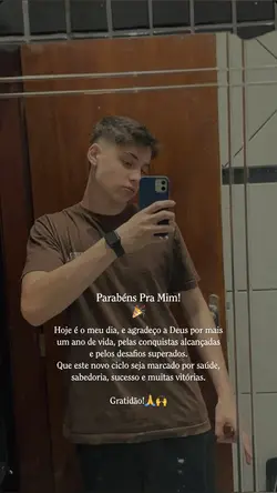 parabéns pra mim