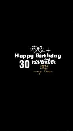 HBD 30 November