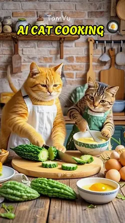 AI CAT COOKING 🍳 
