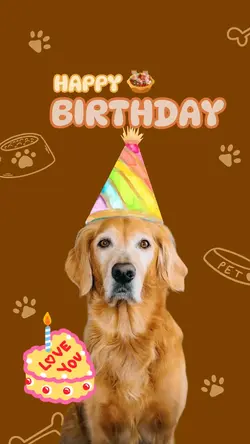 Happy birthday pet
