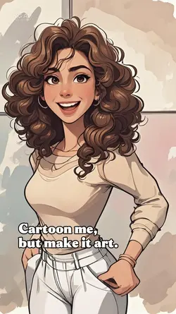 AI cartoon me