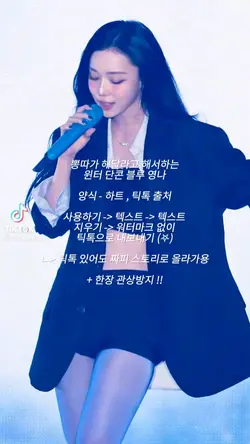윈터 단콘 블루 영나