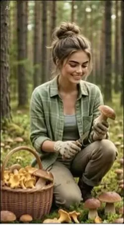 Mushrooms picking