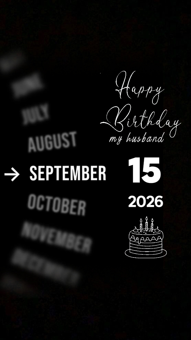 B'DAY MY HUSBAND