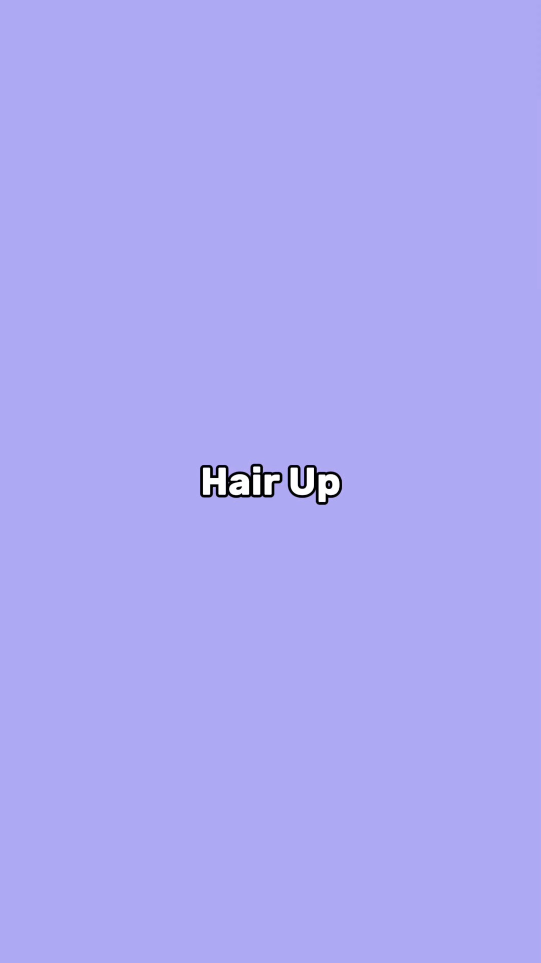 cheveux relevés