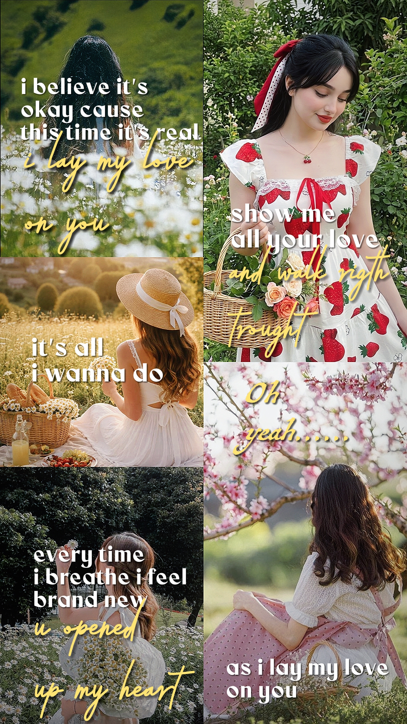 lyrics collage