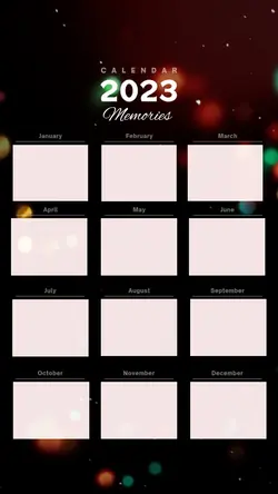 2023 calendar memori