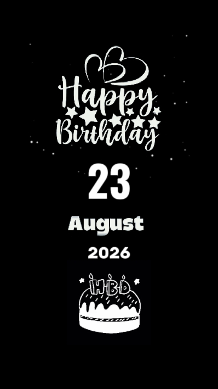 ANNIVERSAIRE MON BÉBÉ 23 AOÛT