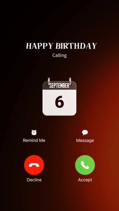 BIRTHDAY 6 SEPTEMBER