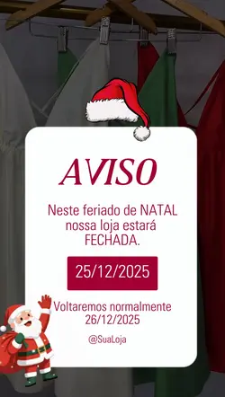 AVISO DE NATAL 