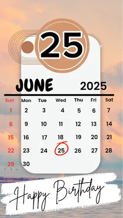 birthday 25 June