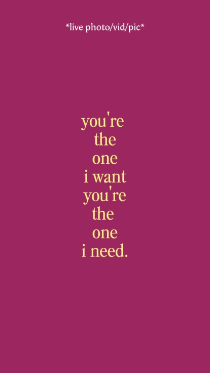 You're The One