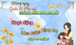 Mẫu 8/3; trường MN