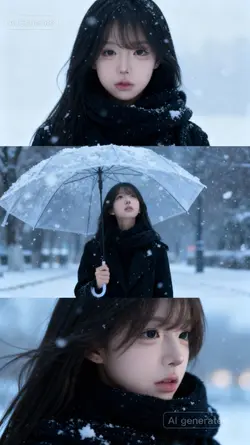 AI Ghép ảnh mùa đông