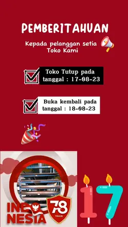 toko tutup 17agustus