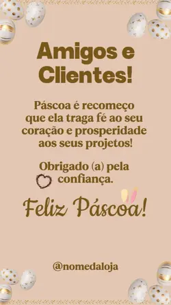 Feliz Páscoa 