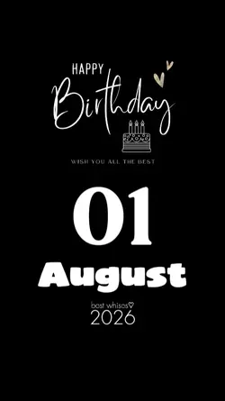 birthday 01 august