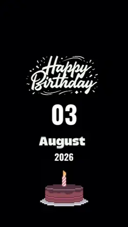 birthday 03 August 