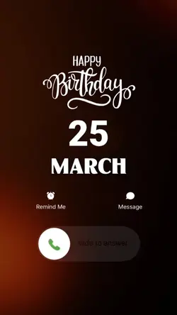 HBD 25 MARCH 2026