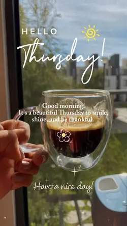 Hello Thursday 🌞