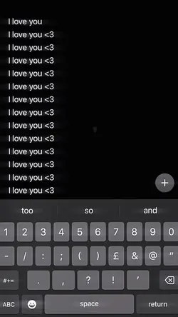 I love you <3