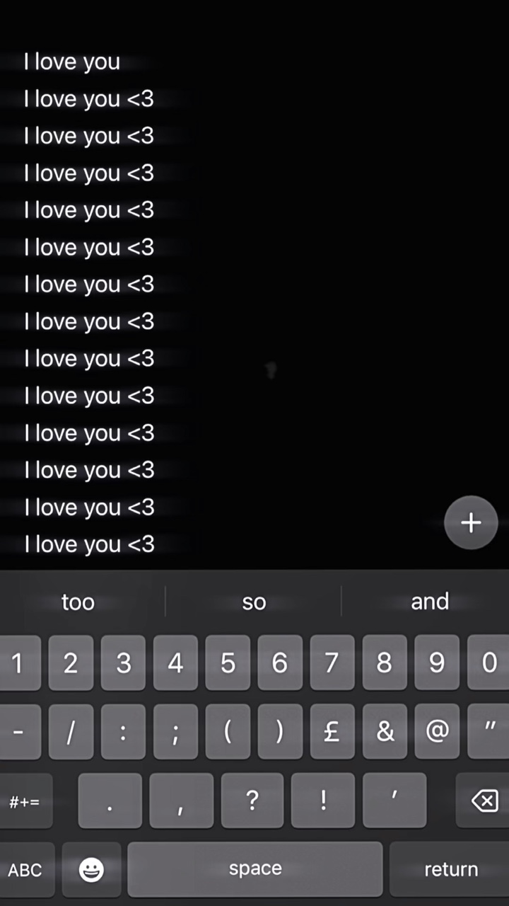 I love you <3
