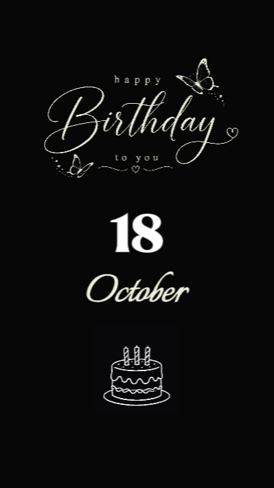 Birthday 18 October