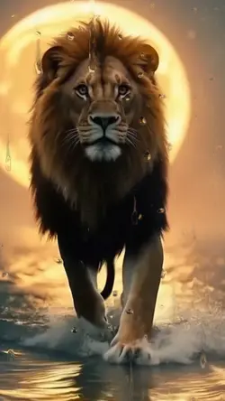lion water moon ai