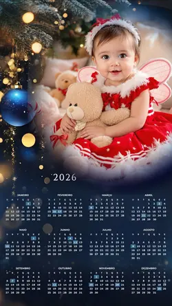 Calendário com foto